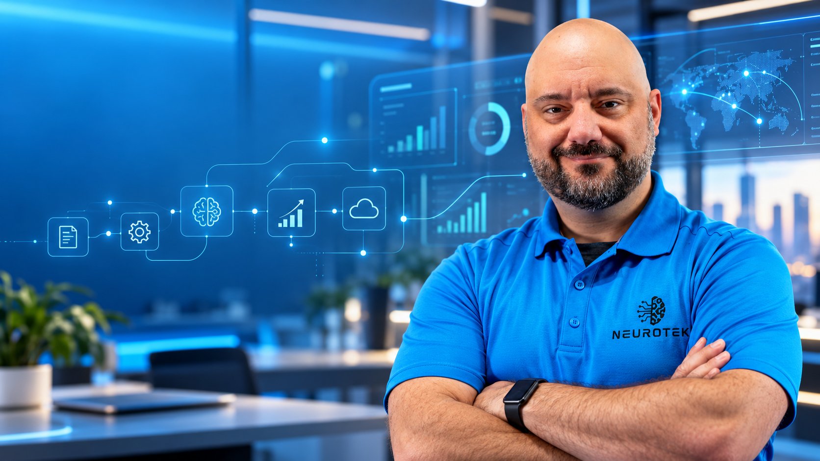 Simon Cousineau of Neurotek AI with an automated workflow and performance dashboards
